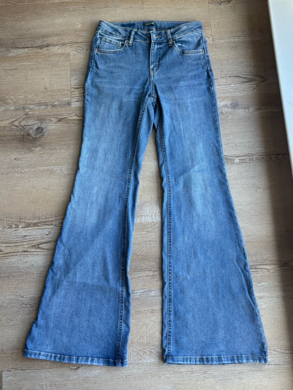 wild fable Light Blue High-Rise Flare Jeans